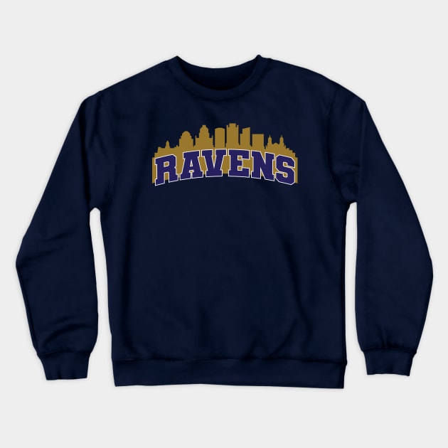 Ravens Crewneck Sweatshirt by Nagorniak